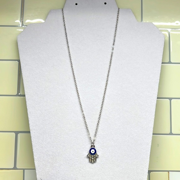 Hamsa Evil Eye Necklace 5/$25 - Picture 2 of 11